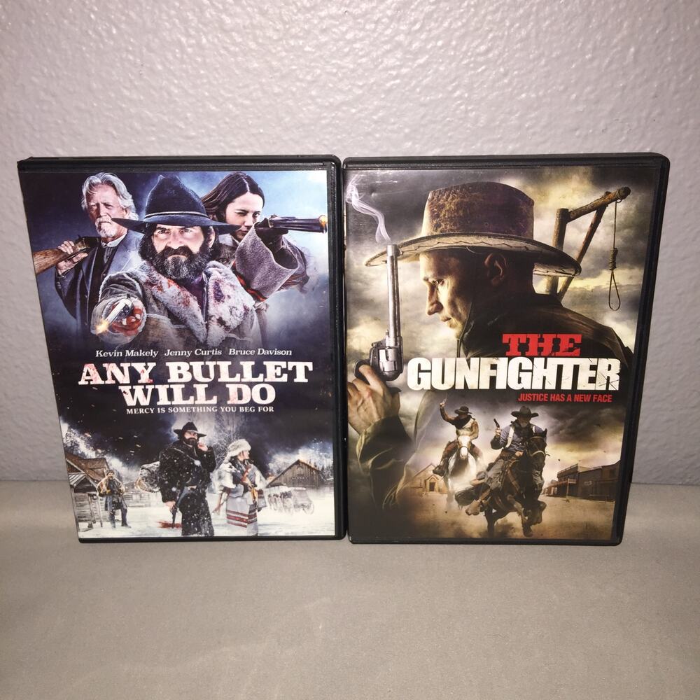 Dvd Used Any Bullet Will Do / The Gunfighter Both Not Rated Cinedigm Entmt Lot